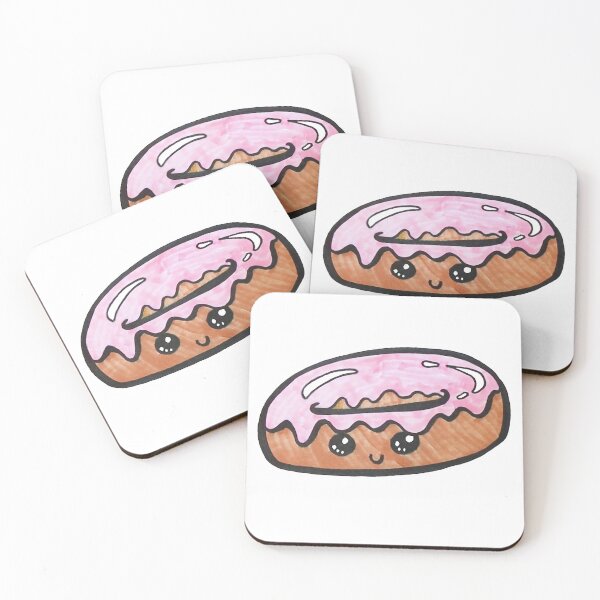 Item preview, Cute Donut with Pink Icing designed and sold by LisaArtShop.