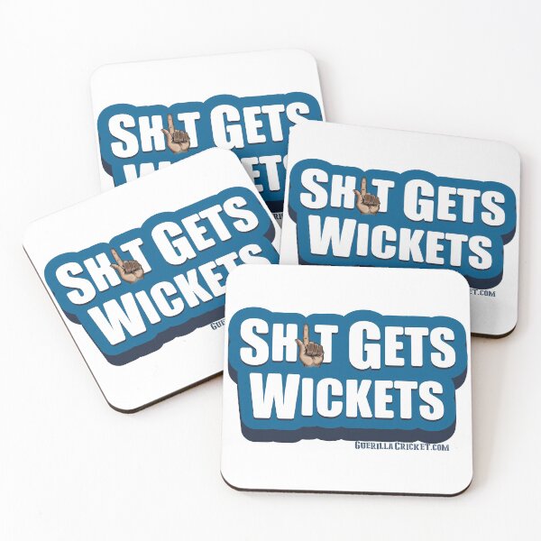 Item preview, Sh1t gets wickets designed and sold by GuerillaCricket.