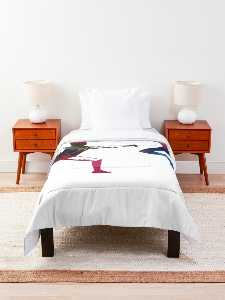 Alternate view of fencing sport art #fencing #sport Comforter