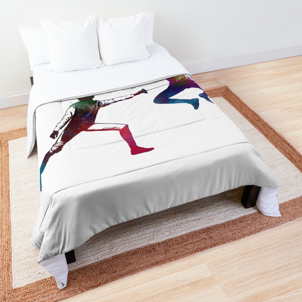 fencing sport art #fencing #sport Comforter