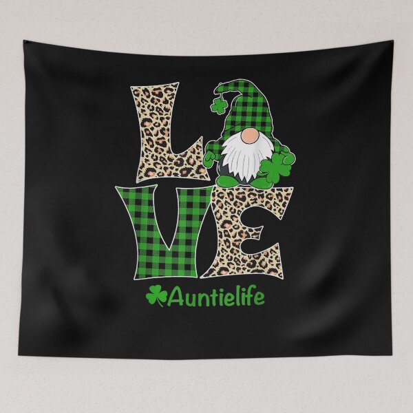 Item preview, Love Auntie Life St Patrick's Day Gnome Irish Auntie  designed and sold by charissamo77.