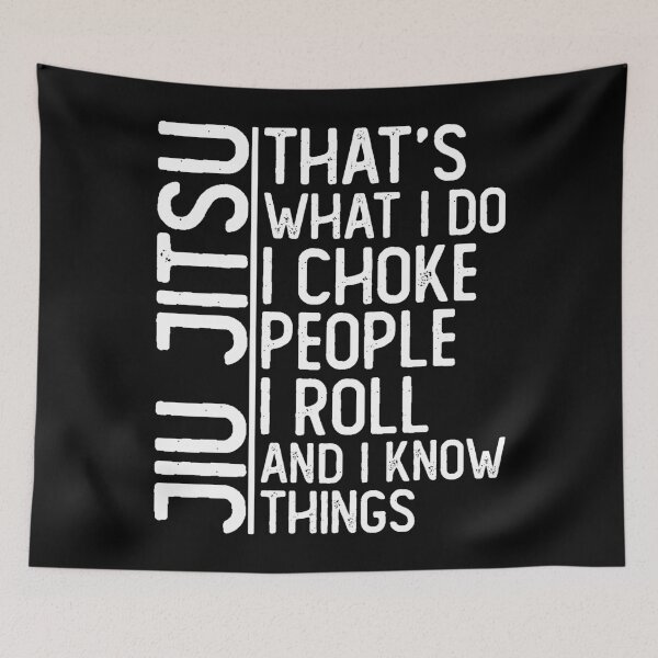 Item preview, Jiu Jitsu I choke, I roll and i know things designed and sold by noahs-shop.