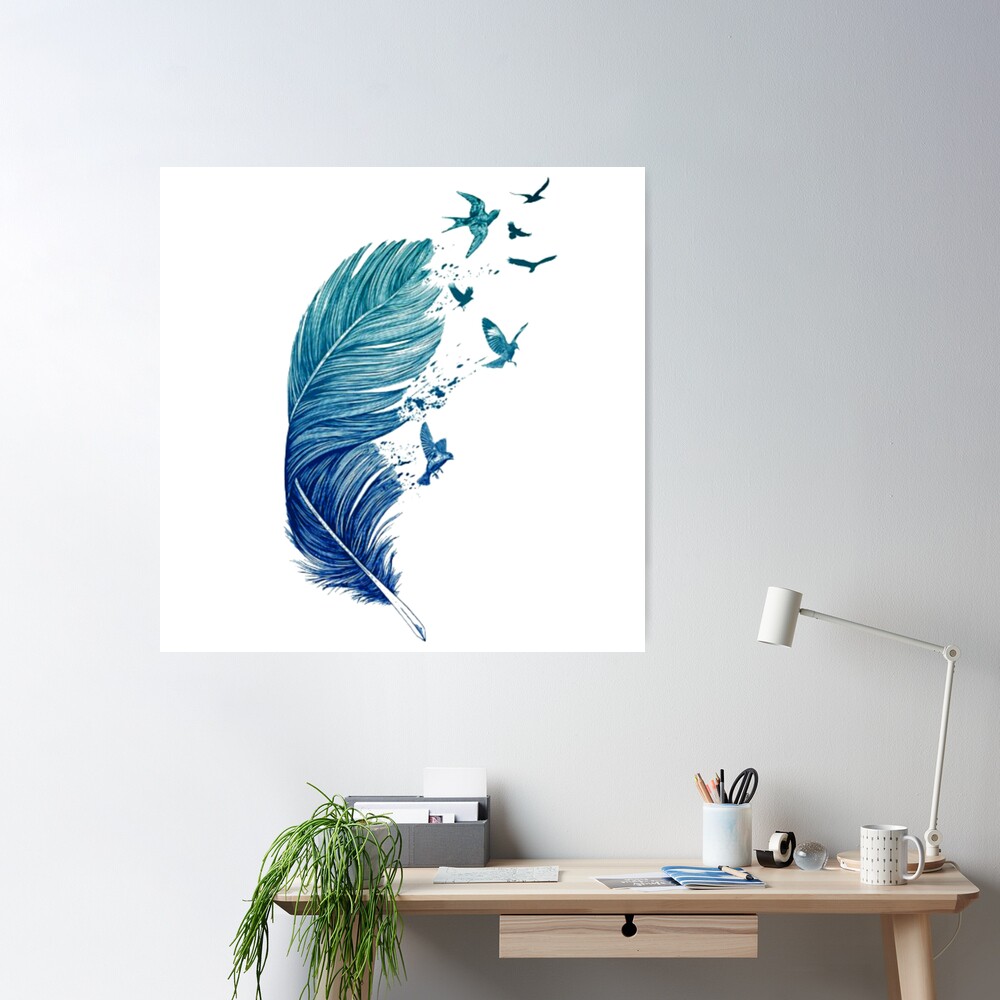 The peacock feather Poster