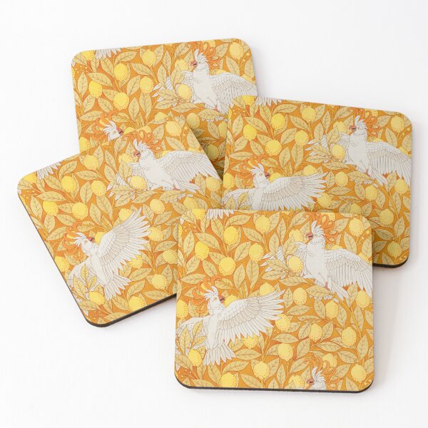 Item preview, Vintage Cacadu Birds with Lemons Yellow Animal Illustration (1897) designed and sold by No AI Classic Vintage Art.