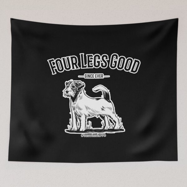 Item preview, Four legs good two legs bad - hashtag Terrierlove designed and sold by emm-j.