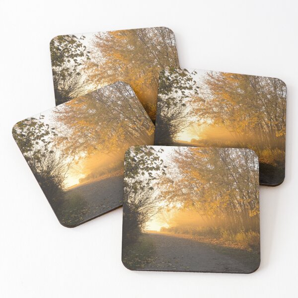 Item preview, Golden Mists of Autumn - Country Road Towards the Sunshine designed and sold by Georgia Mizuleva.