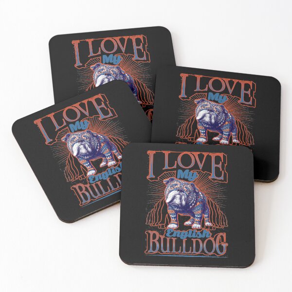 Item preview, I Love My English Bulldog Dog Breed Dog Lover Gift designed and sold by TTFMerch.