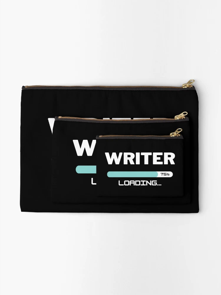 Thumbnail 2 of 4, Zipper Pouch, Future Writer Loading In Progress designed and sold by livegood.