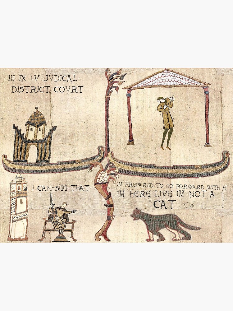 "Zoom Cat Filter Judge" Sticker for Sale by MedievalMoments Redbubble