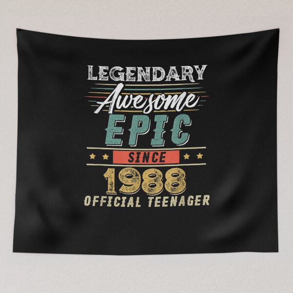 Item preview, Legendary Awesome Epic Since 1988 33rd Vintage Birthday Gift  designed and sold by charissamo77.
