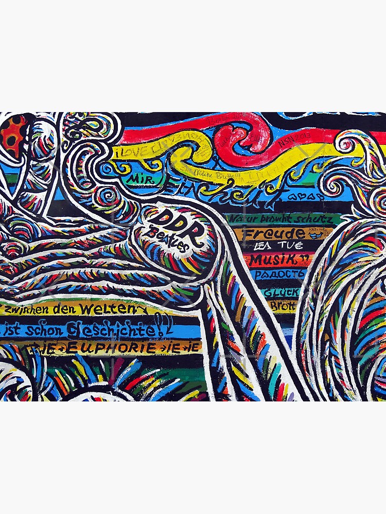 "Music, Berlin, Wall Art, Germany Design" Sticker by HelsinkiFashion