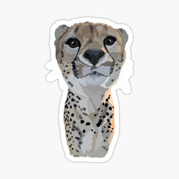 Vista previa del artículo con la obra «C es para guepardo», diseñado y vendido por thezoogirl.