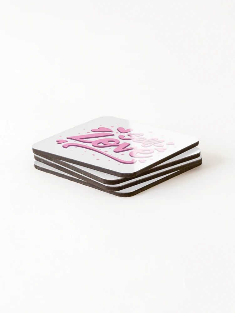 Thumbnail 4 of 5, Coasters (Set of 4), Self Love designed and sold by ReesDesigns.