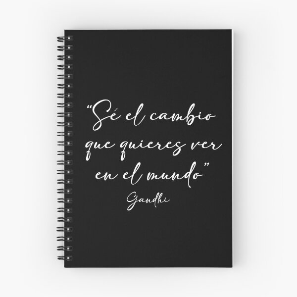 Item preview, Se el cambio que quieres ver en el mundo, Gandhi quote designed and sold by Aryam Quotes.