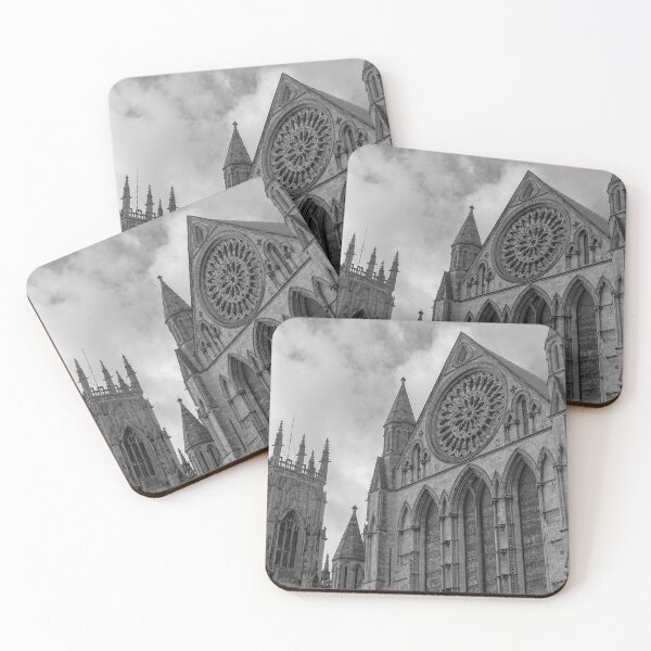 Item preview, Black and white York Minster close up designed and sold by cdkphotos.