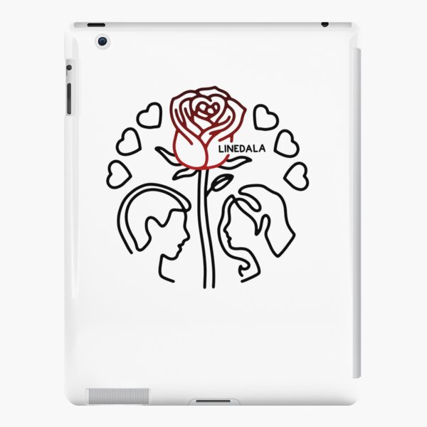 ALMOST KISS LINE ART, Love romantic cute, Couple of lovers iPad Case &  Skin by yourtravelguide