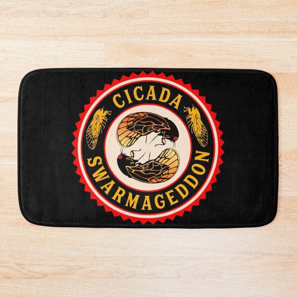 Item preview, Cicada Swarmageddon Retro Badge designed and sold by AntiqueImages.