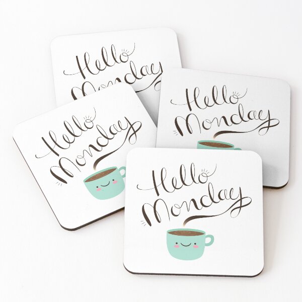 Item preview, Hello Monday Coffee Cup designed and sold by ReesDesigns.