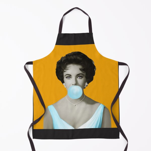 Aperçu de l'œuvre Elizabeth Taylor Soufflant Bubble Gum Elizabeth Taylor Soufflant Bubble Gum créée et vendue par IciPiciPins.