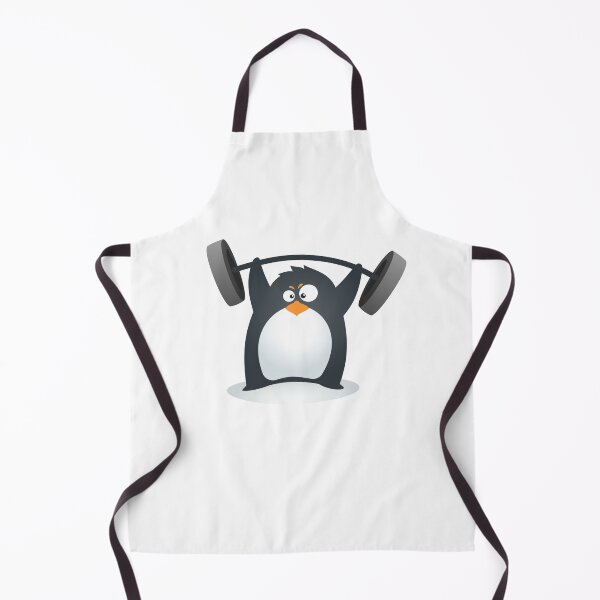 Item preview, Cute Fitness Weight Training barbell Penguin designed and sold by flintmoon.