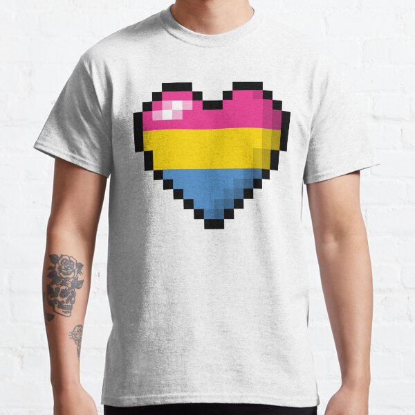 Pansexual Pixel Heart Classic T-Shirt