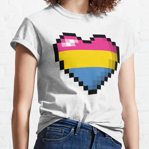 Pansexual Pixel Heart Classic T-Shirt