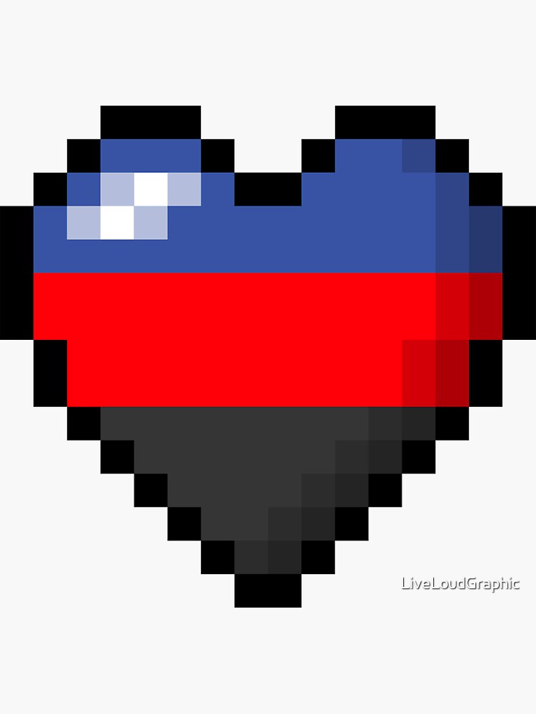 Polyamorous Pixel Heart by LiveLoudGraphic