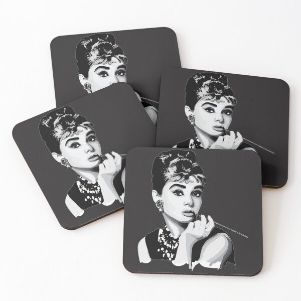 Item preview, Audrey Hepburn Hepburn black and white designed and sold by IciPiciPins.