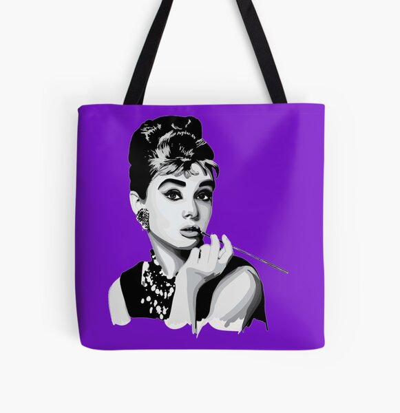 Canvas Zipper Bag - Audrey Hepburn – Team Blonde