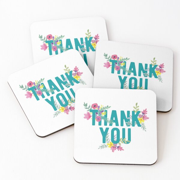 Item preview, Thank You and Florals designed and sold by Zentropik.