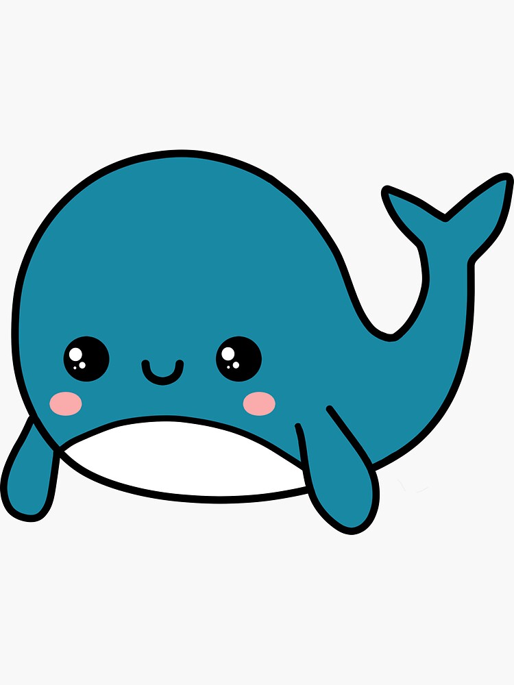 Download HD #baleia #cute #kawaii #whale #fofo - Kawaii Stickers