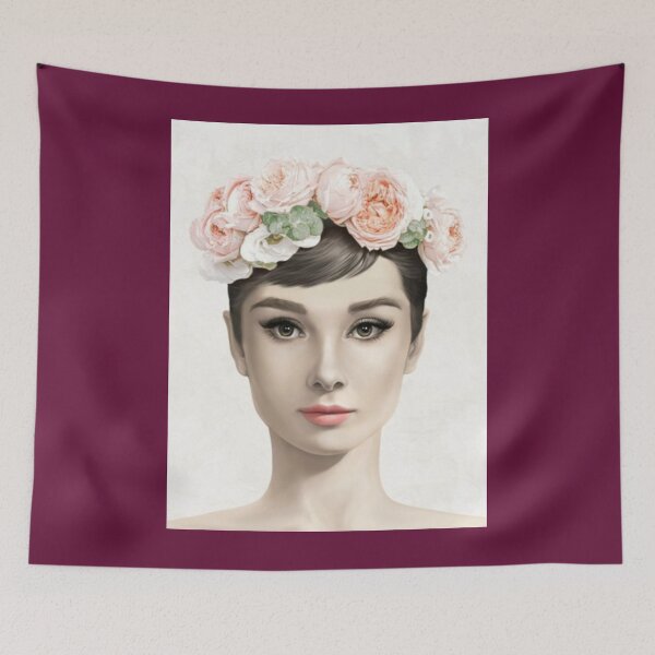 Item preview, Breakfast At Tiffanys Audrey Hepburn Portrait designed and sold by IciPiciPins.