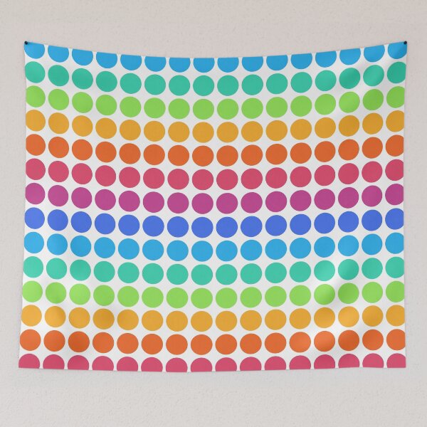 Item preview, Mod Rainbow Graphic Dots, Colorful Modernist Design designed and sold by theodoredesign.