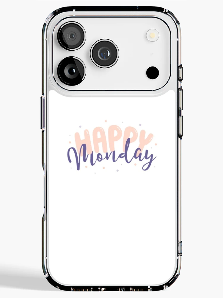 Thumbnail 1 of 5, iPhone Case, Happy Monday designed and sold by ReesDesigns.