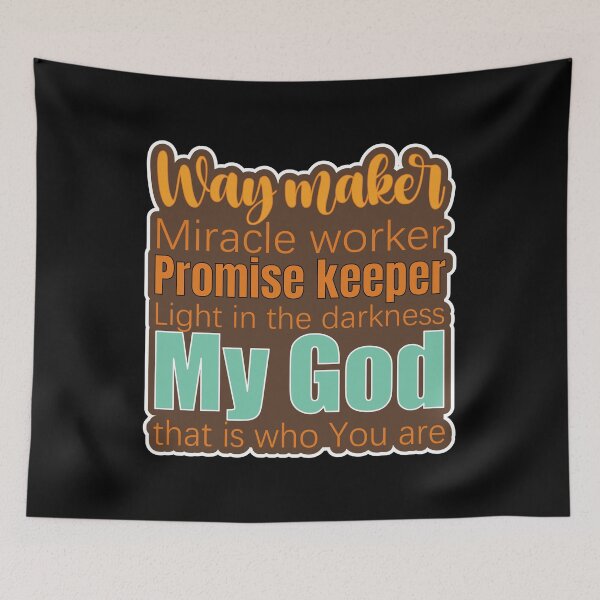 Item preview, Way maker Miracle worker Christian designed and sold by PlusAdore.