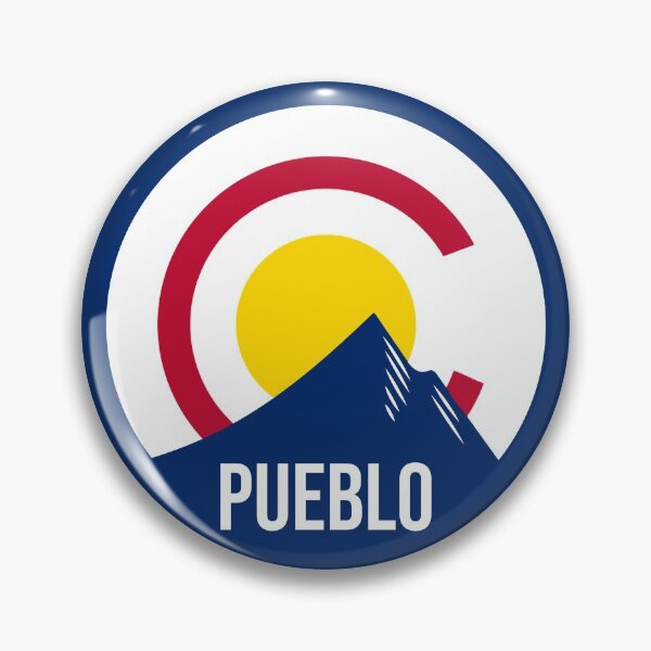 Artikelvorschau, Pueblo Colorado Flagge Kreis entworfen und verkauft von Taumaturgo.
