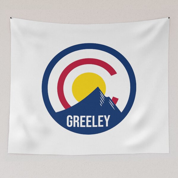 Item preview, Greeley Colorado Flag Circle designed and sold by Taumaturgo.