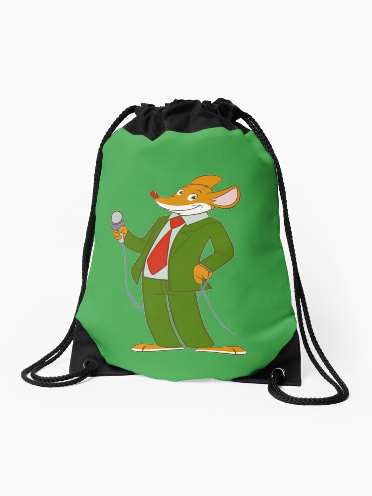 Geronimo Stilton  Drawstring Bag for Sale by nostalgia-kids