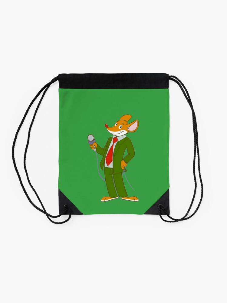 Geronimo Stilton  Drawstring Bag for Sale by nostalgia-kids