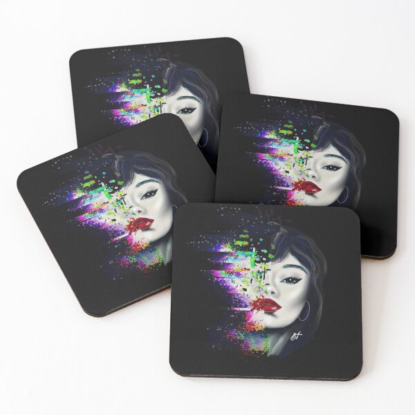 Item preview, Glitch girl portrait designed and sold by ArtbyBroghan.