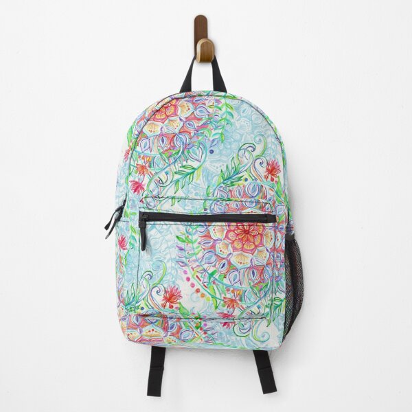 Item preview, Messy Boho Floral in Rainbow Hues designed and sold by micklyn.