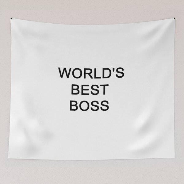 Item preview, World's Best Boss the office michael scott  designed and sold by Giovanni's  Brown Quotes.