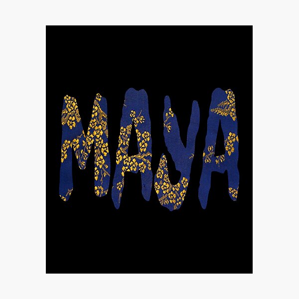 Maya Name Wall Art | Redbubble
