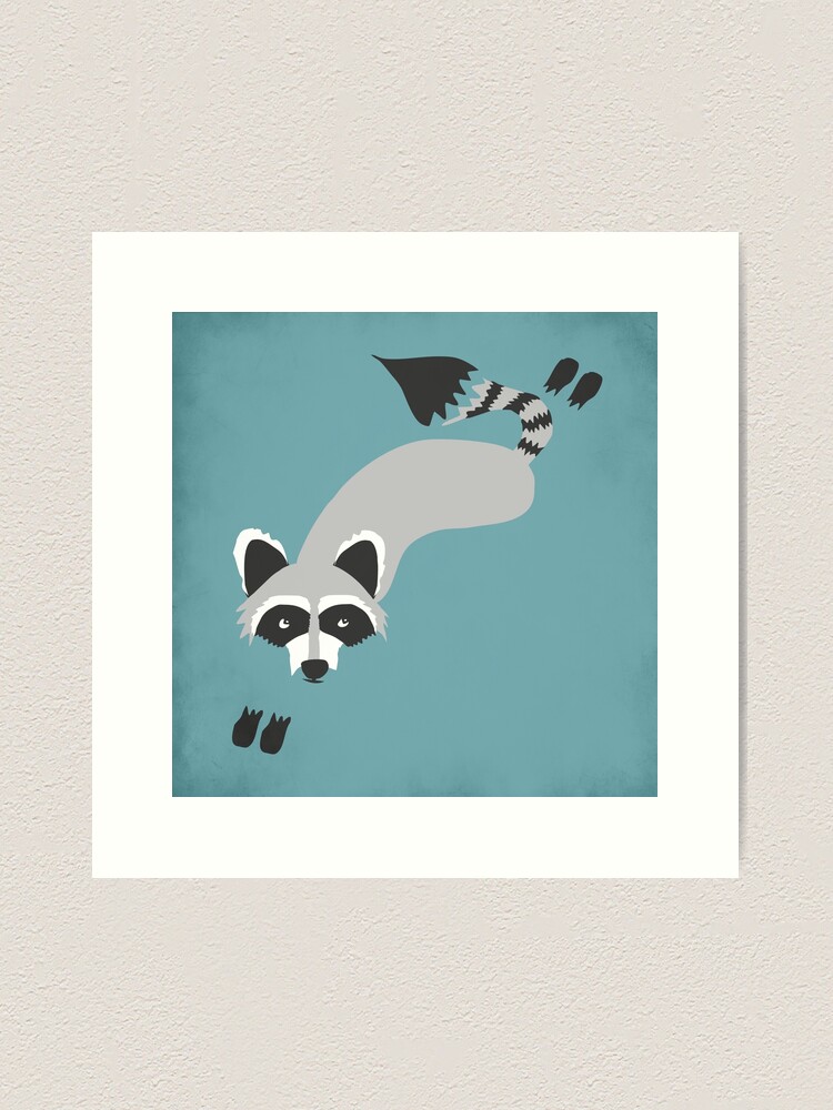 Alternate view of Robby Raccoon Art Print