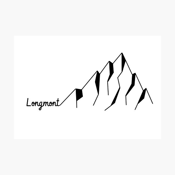 Longmont Colorado Mountain Photographic Print