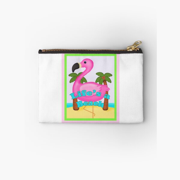 Item preview, Life's a Beach Pink Flamingo designed and sold by BeachBumFamily.