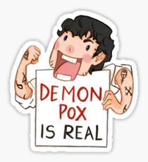Pegatina La viruela del demonio es real