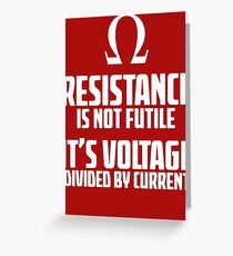 Funny Electrician - Physics T Shirt Greeting Card