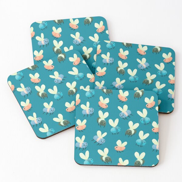 Item preview, Cute Bugs pattern - blue palette  designed and sold by MadebyCRO.