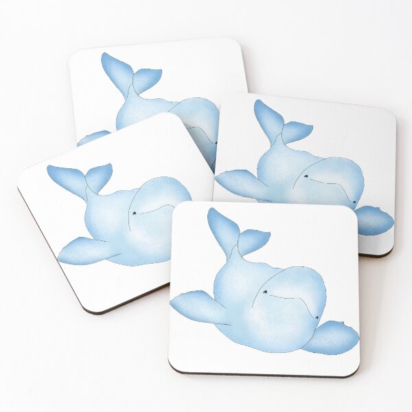 Item preview, Happy beluga whale  designed and sold by DinellaElise.